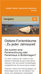 Mobile Screenshot of boltenhagen-fewos.de